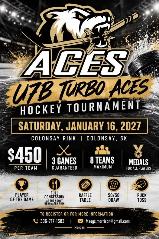 Poster for U7B TURBO ACES HOCKEY TOURNAMENT