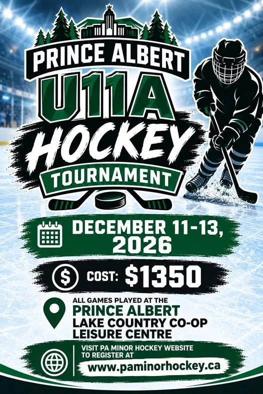 Poster for Prince Albert U11A Hockey Tournament
