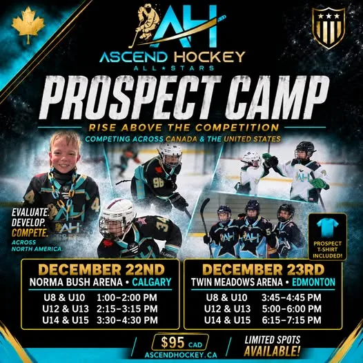 Poster for ASCEND HOCKEY PROSPECT CAMP