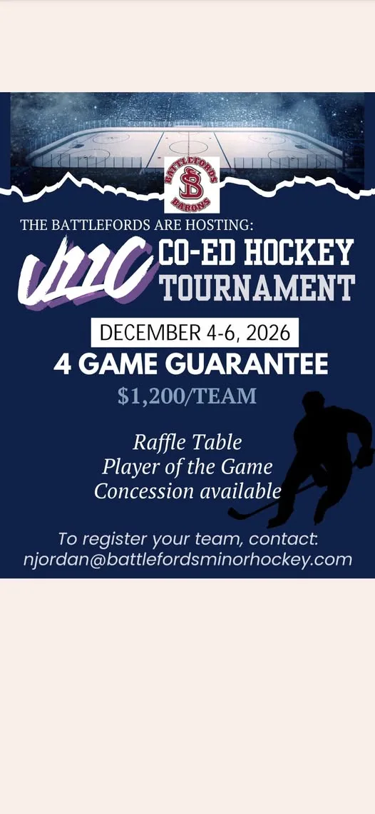 Poster for U11 Co-Ed Hockey Tournament