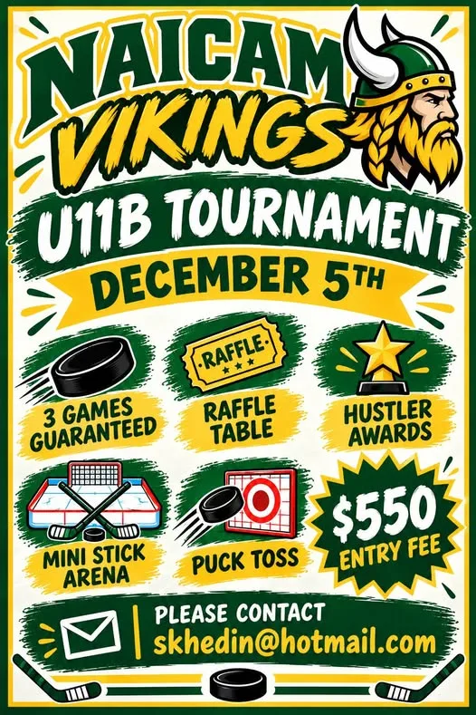 Poster for NAICAM VIKINGS U11B TOURNAMENT