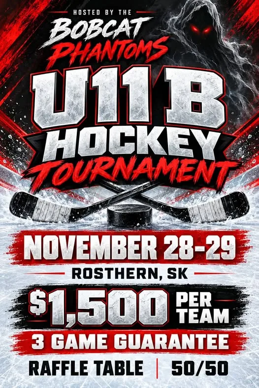 Poster for U11 B Hockey Tournament