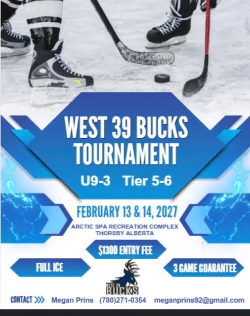 Poster for WEST 39 BUCKS TOURNAMENT