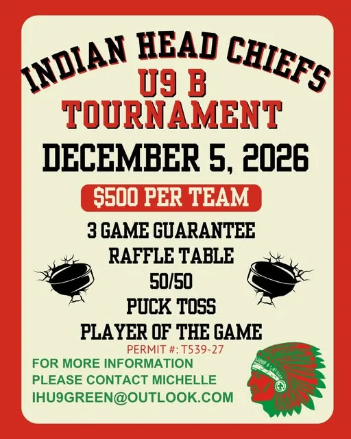 Poster for INDIAN HEAD CHIEFS U9 B TOURNAMENT