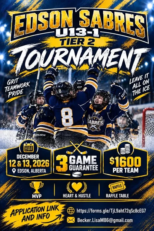Poster for EDSON SABRES U13-1 TIER 2 TOURNAMENT