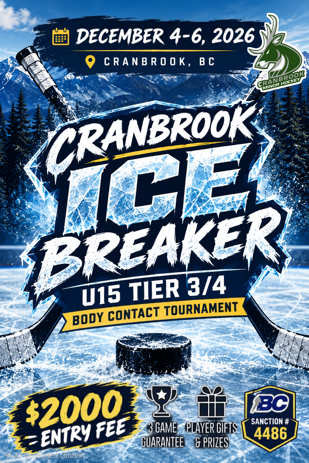Poster for Cranbrook Ice Breaker
