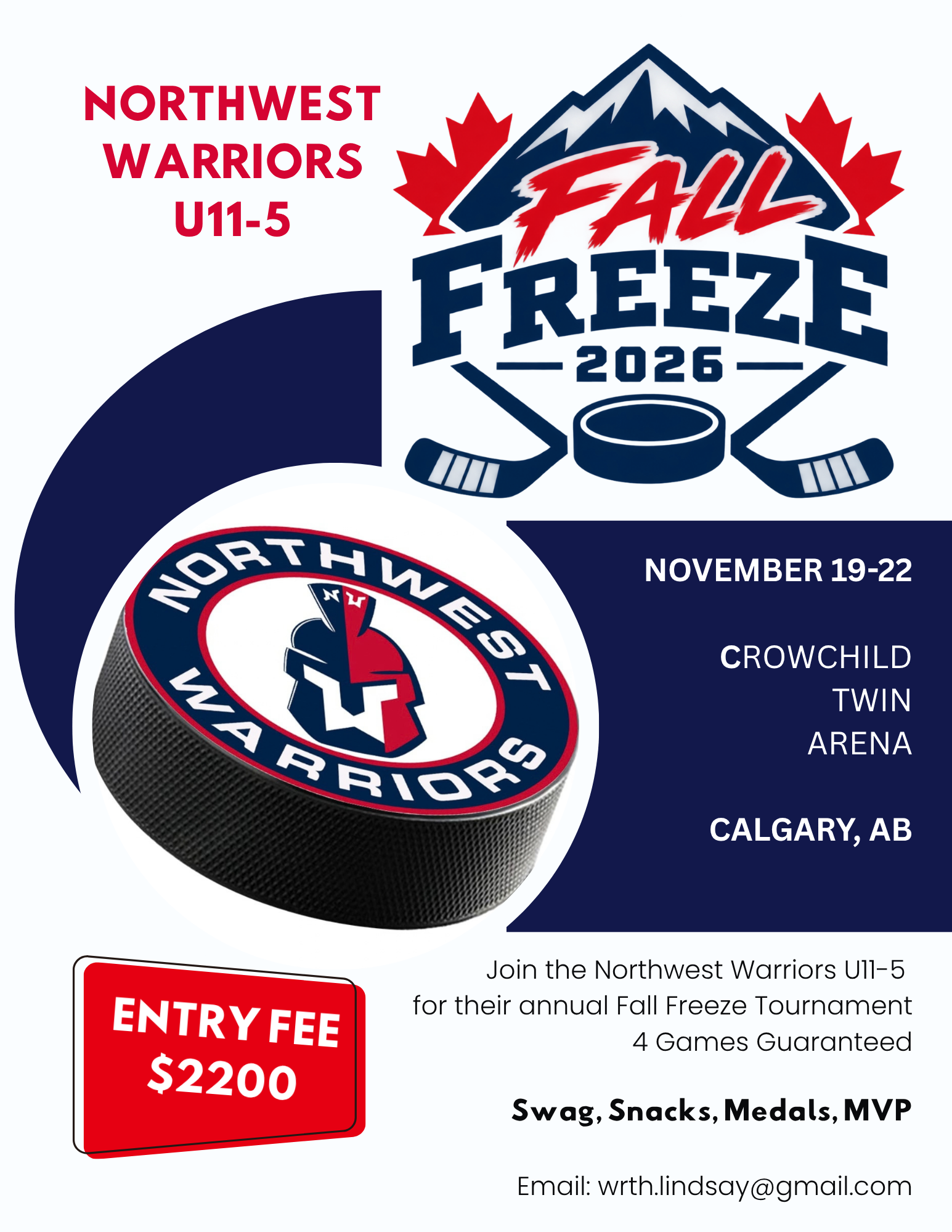 Poster for NWW Fall Freeze Tier 5 2026