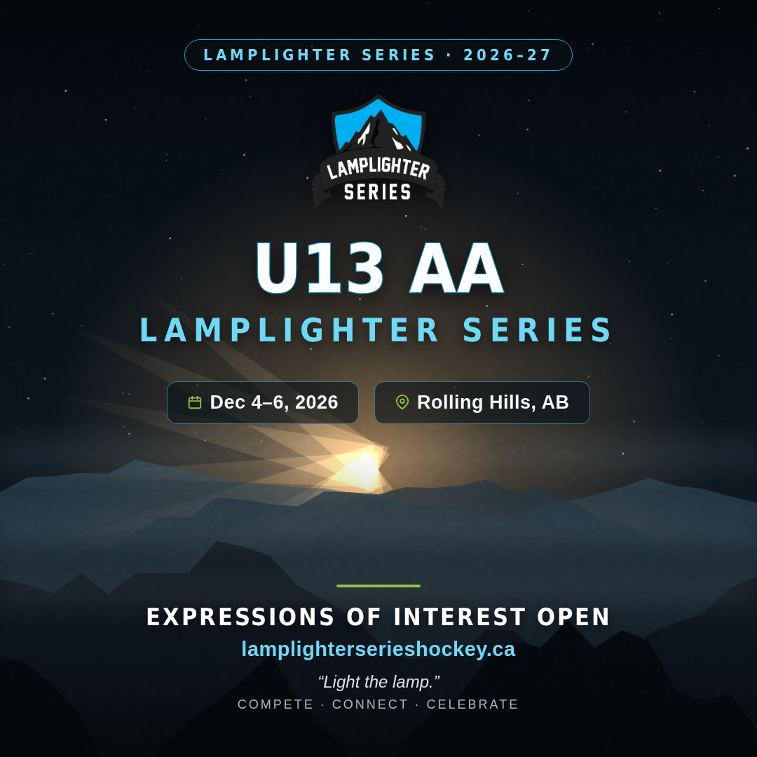 Poster for U13 AA Lamplighter Series