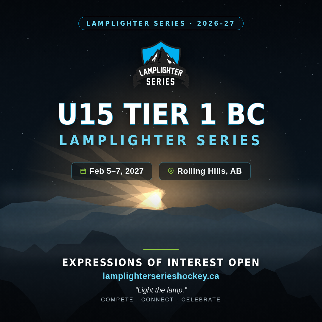 Poster for U15 Tier 1 BC Lamplighter Series