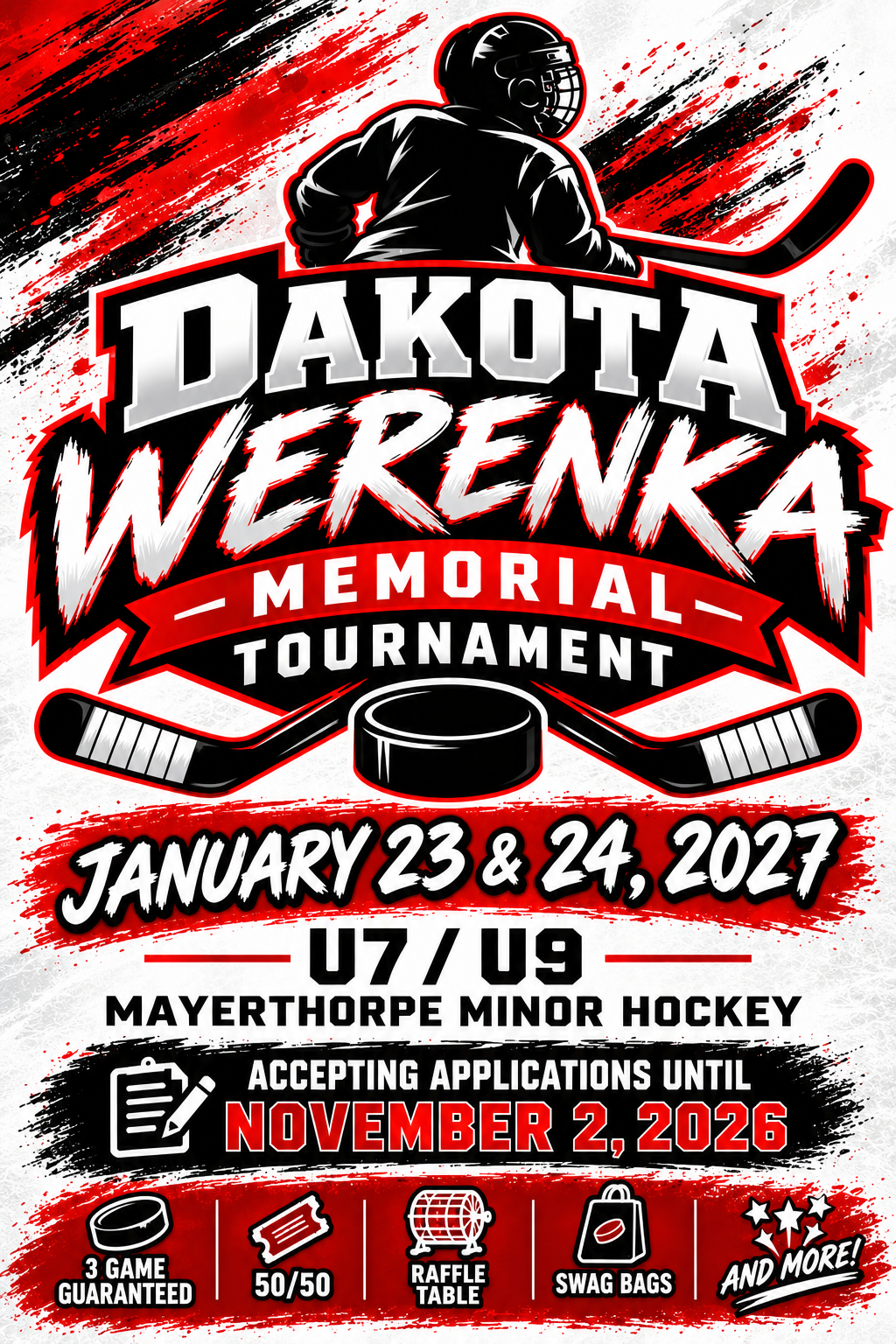 Poster for Dakota Werenka Memorial Tournament