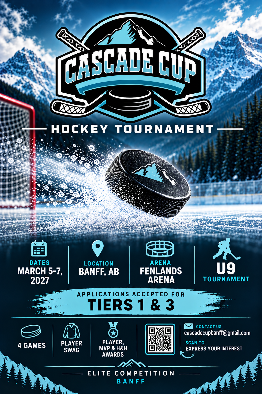 Poster for U9 Tiers 1 & 3 Cascade Cup 2027