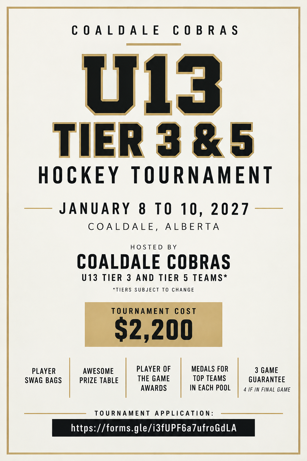 Poster for Coaldale Cobras